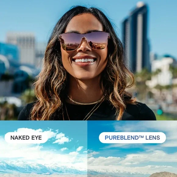 NWOB Blenders Eyewear Lion Heart Tortoise to Champagne Polarized Sunglasses - Picture 10 of 10